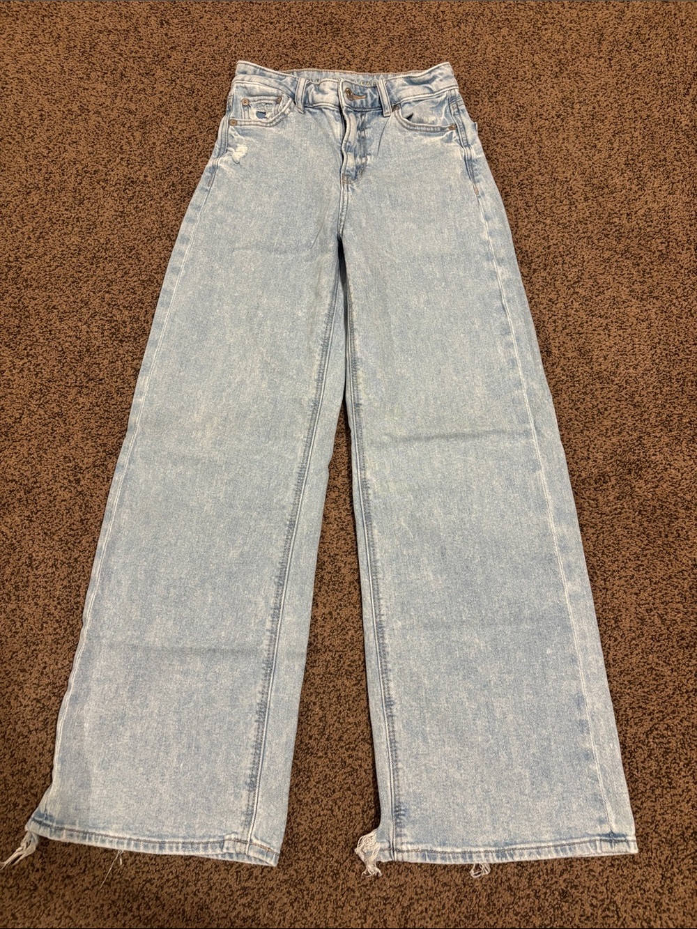 American Eagle Outfitters Light Blue Wide Leg Jeans